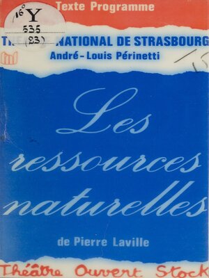 cover image of Les Ressources naturelles